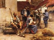 Leon Lhermitte Harvesters's Country oil painting picture wholesale